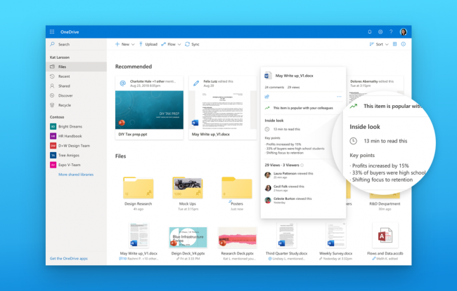 OneDrive  Fluent Design,    