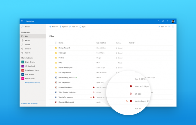 OneDrive  Fluent Design,    