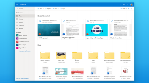 OneDrive  Fluent Design,    