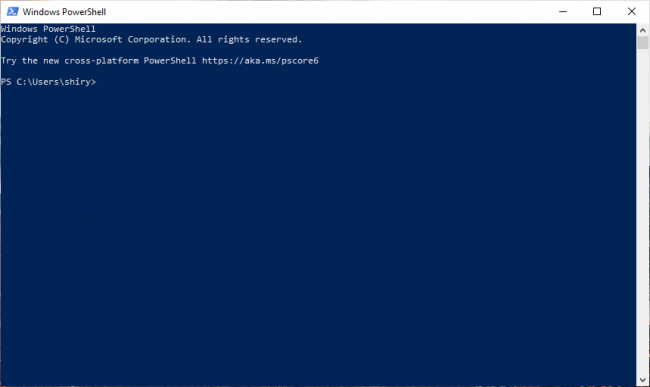 Microsoft  PowerShell ... PowerShell