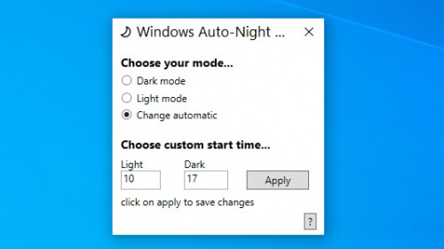 Windows Auto-Night-Mode       