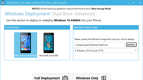 Созданы инструменты для простой установки Windows 10 ARM на Lumia 950