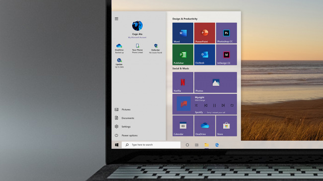 Концепт: обновляем меню «Пуск» Windows 10