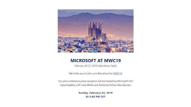 Microsoft    Mobile World Congress 2019