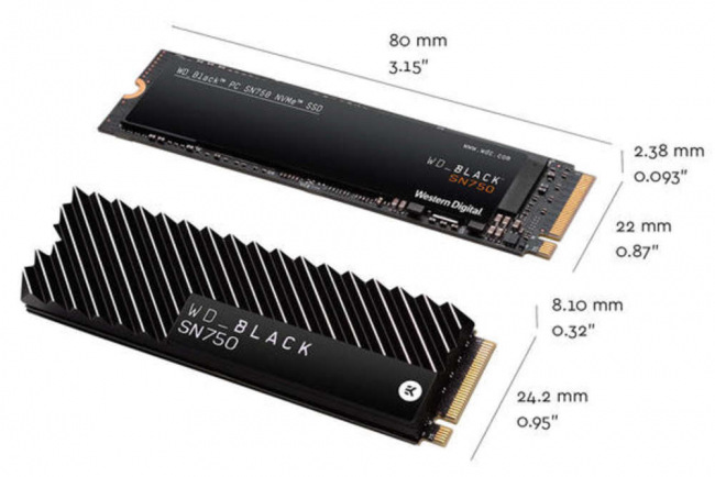 WD BLACK SN750 NVMe SSD      