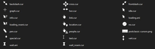 PostClassic Cursors    