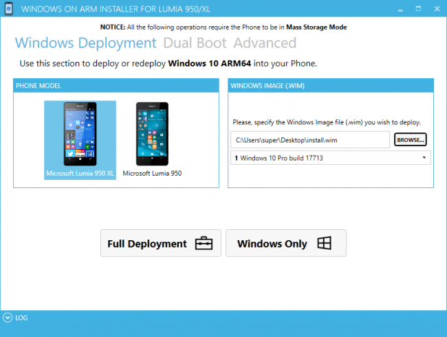 Созданы инструменты для простой установки Windows 10 ARM на Lumia 950