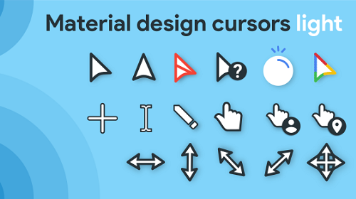 Material Design Cursors Light    