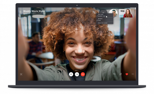 Skype сможет сам переключаться на говорящего участника группового звонка