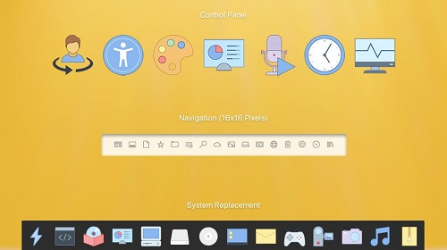 Windows Office Pro Icons — простые системные иконки