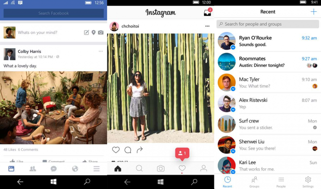 Facebook и Messenger также покидают смартфоны с Windows