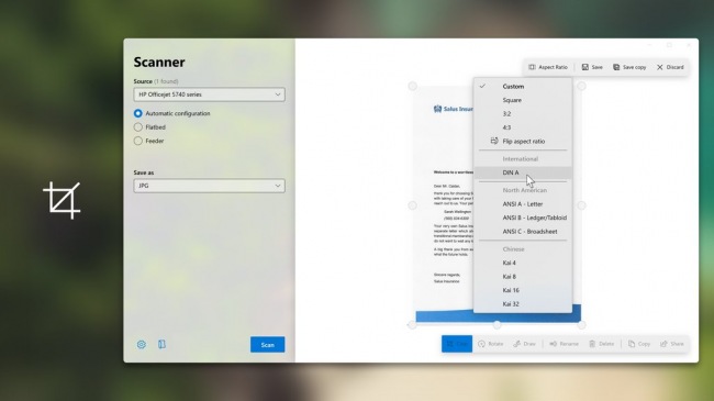 Scanner for Windows 10 — инструмент для сканирования документов на UWP