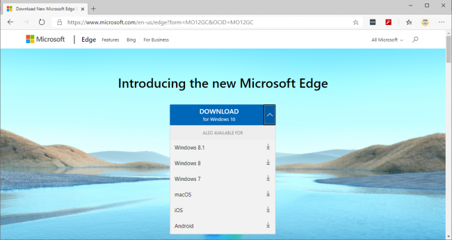 Как скачать новую версию Microsoft Edge?