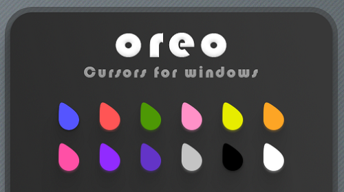 Oreo Cursors — цветные курсоры в материальном стиле