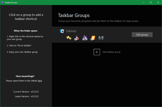 Taskbar Groups      