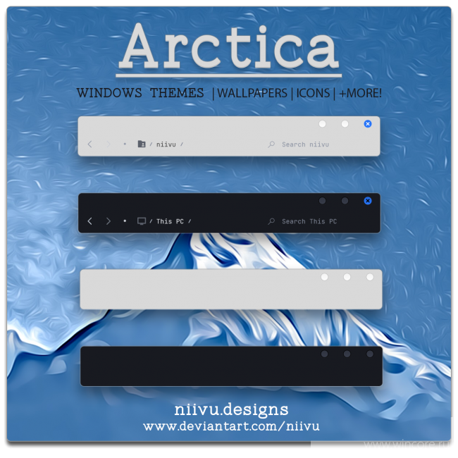 Arctica — набор тем, иконок и скинов