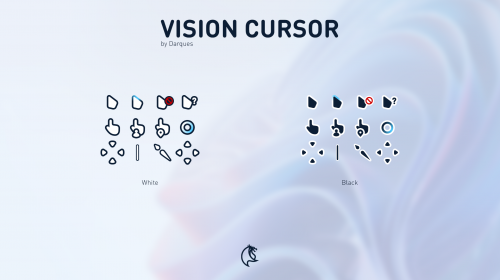 Vision Cursor — стильные светлые и тёмные курсоры