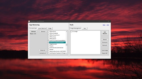 WindowsXAppRemover � ���������� ��� ��������� �������� ����������