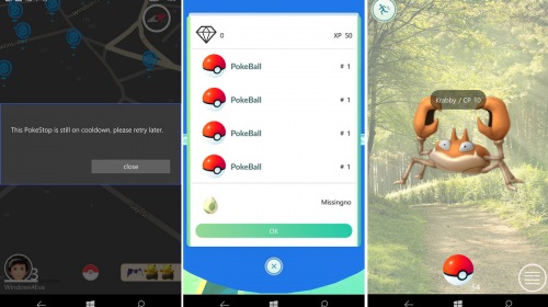 PoGo-UWP � ������ � Pokemon GO �� ���������� � Windows 10 Mobile