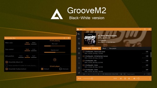 GrooveM2 AIO Black-White � ����������� ������� � ��������� �����